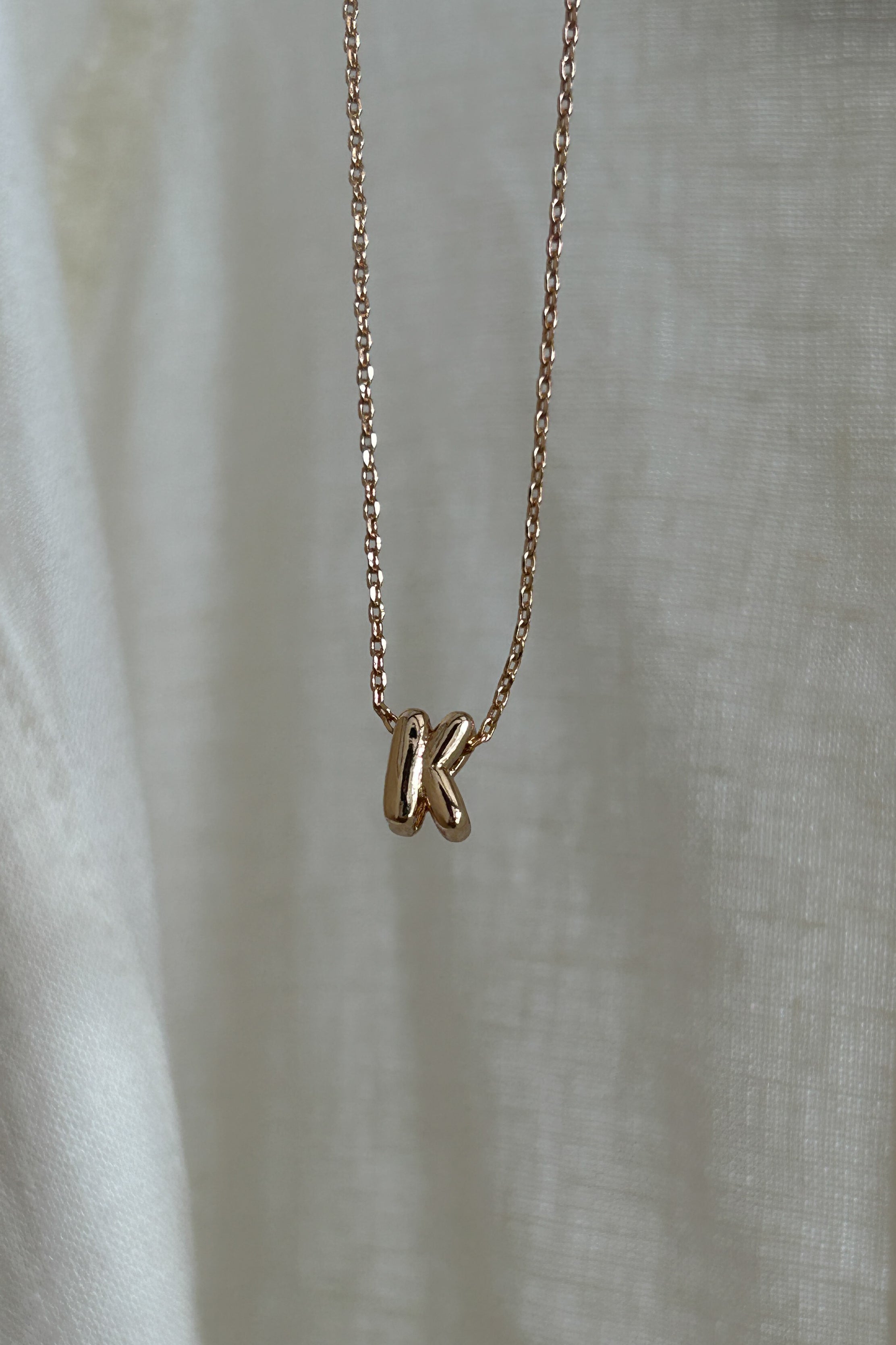 Bubble Initial Necklace