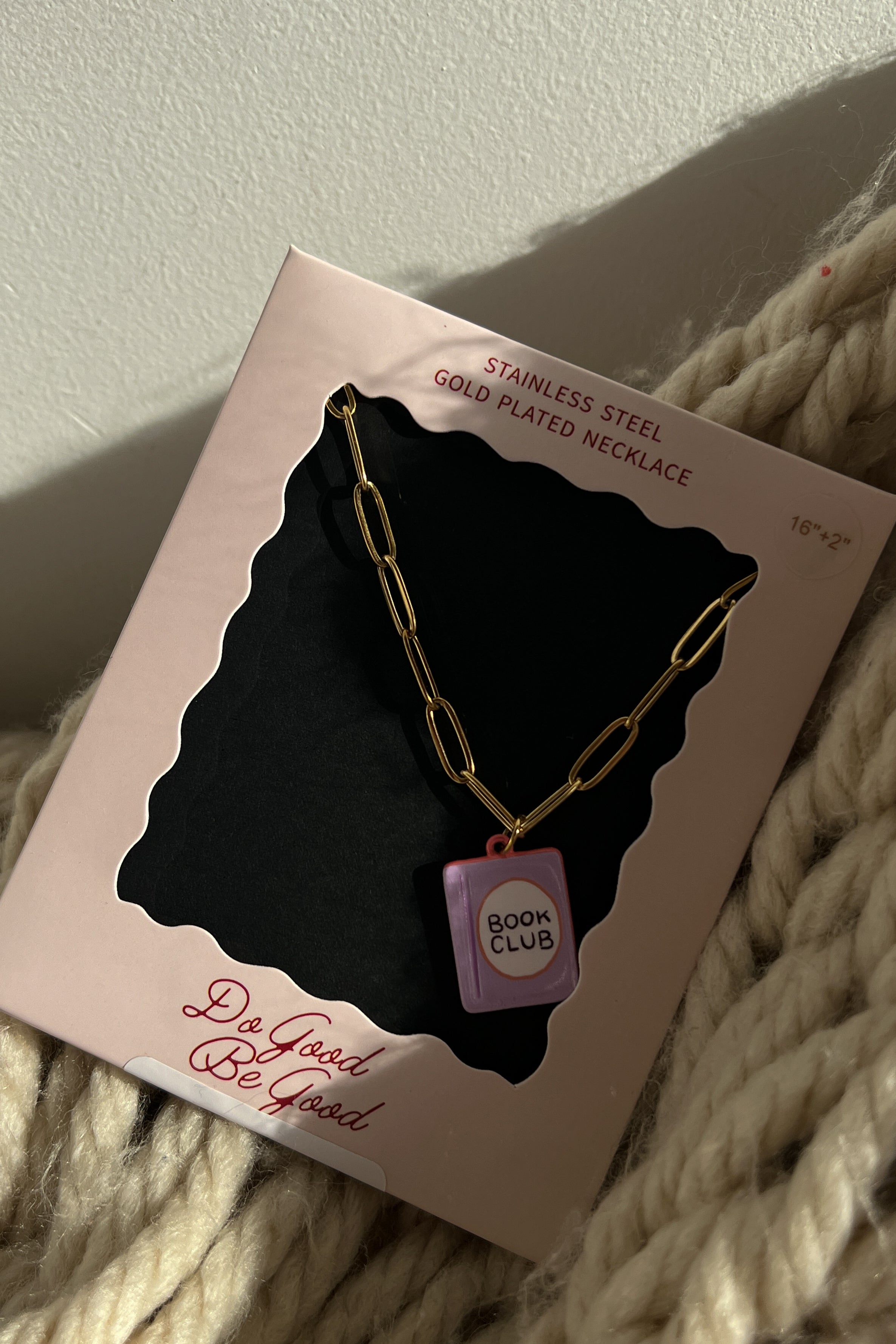 Book Club Necklace