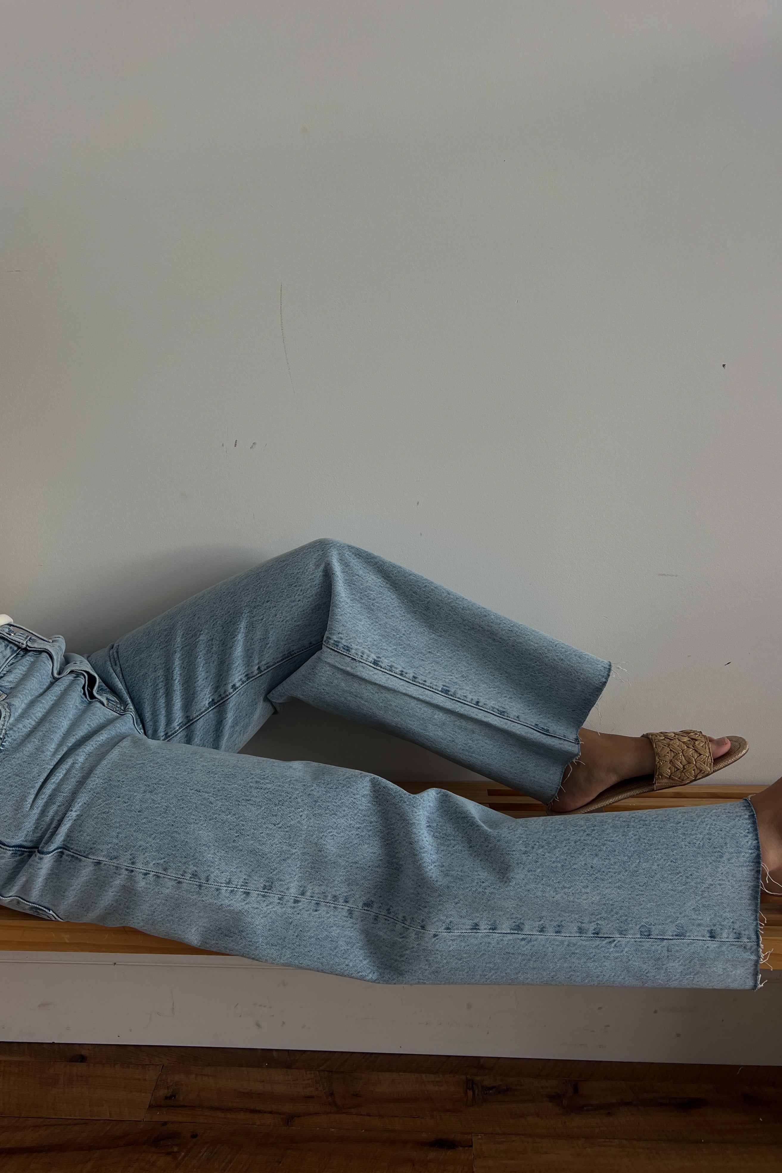 Tate Bowed Wide Leg Jean