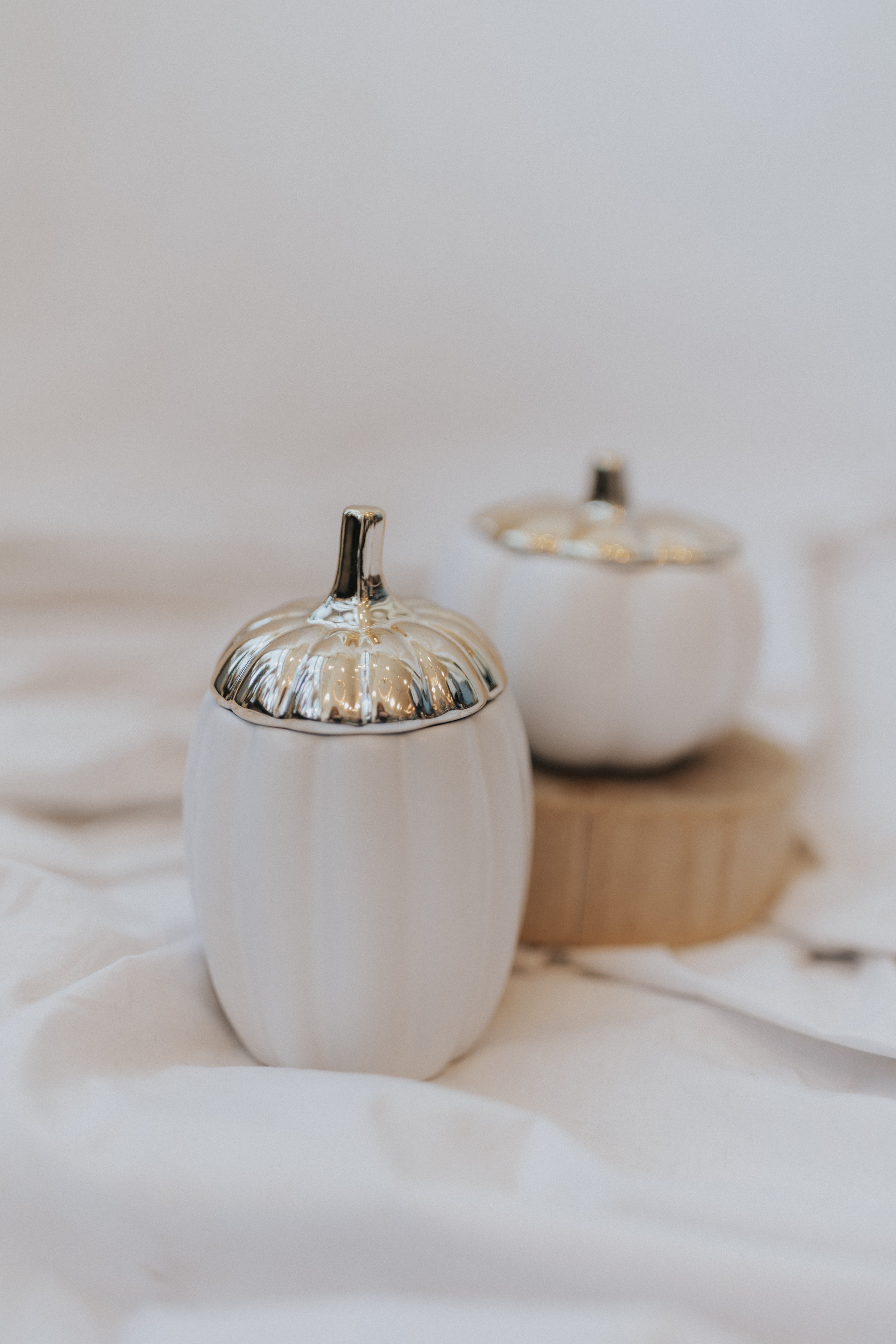 Ceramic Pumpkin Candle