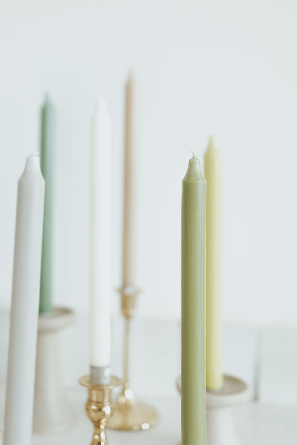 Northern Lights Taper Candle
